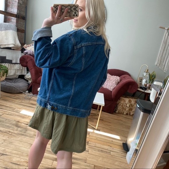 VINTAGE LEE Oversized Denim Jean Jacket USA - Picture 4 of 14